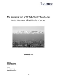 The Economic Cost of Air Pollution in Ulaanbaatar